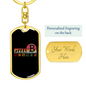Bitcoin Evolution Crypto Keychain Stainless Steel or 18k Gold Dog Tag Keyring-Express Your Love Gifts