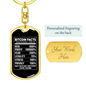 Bitcoin Facts Crypto Keychain Stainless Steel or 18k Gold Dog Tag Keyring-Express Your Love Gifts
