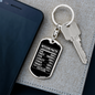 Bitcoin Facts Crypto Keychain Stainless Steel or 18k Gold Dog Tag Keyring-Express Your Love Gifts