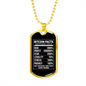 Bitcoin Facts Crypto Necklace Stainless Steel or 18k Gold Dog Tag 24" Chain-Express Your Love Gifts