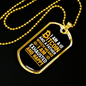 Bitcoin Father Crypto Necklace Stainless Steel or 18k Gold Dog Tag 24" Chain-Express Your Love Gifts