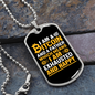Bitcoin Father Crypto Necklace Stainless Steel or 18k Gold Dog Tag 24" Chain-Express Your Love Gifts