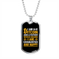 Bitcoin Father Crypto Necklace Stainless Steel or 18k Gold Dog Tag 24" Chain-Express Your Love Gifts