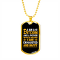 Bitcoin Father Crypto Necklace Stainless Steel or 18k Gold Dog Tag 24" Chain-Express Your Love Gifts