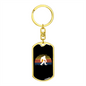 Bitcoin Gorilla Crypto Keychain Stainless Steel or 18k Gold Dog Tag Keyring-Express Your Love Gifts