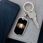 Bitcoin Gorilla Crypto Keychain Stainless Steel or 18k Gold Dog Tag Keyring-Express Your Love Gifts