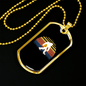 Bitcoin Gorilla Crypto Necklace Stainless Steel or 18k Gold Dog Tag 24" Chain-Express Your Love Gifts