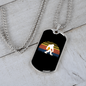 Bitcoin Gorilla Crypto Necklace Stainless Steel or 18k Gold Dog Tag 24" Chain-Express Your Love Gifts