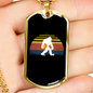 Bitcoin Gorilla Crypto Necklace Stainless Steel or 18k Gold Dog Tag 24" Chain-Express Your Love Gifts