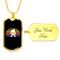 Bitcoin Gorilla Crypto Necklace Stainless Steel or 18k Gold Dog Tag 24" Chain-Express Your Love Gifts