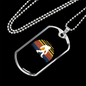 Bitcoin Gorilla Crypto Necklace Stainless Steel or 18k Gold Dog Tag 24" Chain-Express Your Love Gifts