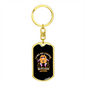 Bitcoin Haters Coffee Crypto Keychain Stainless Steel or 18k Gold Dog Tag Keyring-Express Your Love Gifts