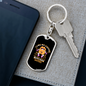 Bitcoin Haters Coffee Crypto Keychain Stainless Steel or 18k Gold Dog Tag Keyring-Express Your Love Gifts