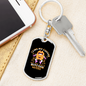 Bitcoin Haters Coffee Crypto Keychain Stainless Steel or 18k Gold Dog Tag Keyring-Express Your Love Gifts