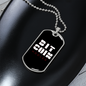 Bitcoin Hodler Crypto Necklace Stainless Steel or 18k Gold Dog Tag 24" Chain-Express Your Love Gifts