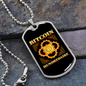 Bitcoin Hundredaire B Crypto Necklace Stainless Steel or 18k Gold Dog Tag 24" Chain-Express Your Love Gifts