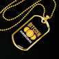 Bitcoin Hundredaire Crypto Necklace Stainless Steel or 18k Gold Dog Tag 24" Chain-Express Your Love Gifts