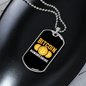 Bitcoin Hundredaire Crypto Necklace Stainless Steel or 18k Gold Dog Tag 24" Chain-Express Your Love Gifts