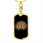 Bitcoin Hundredaire Stars Crypto Keychain Stainless Steel or 18k Gold Dog Tag Keyring-Express Your Love Gifts