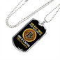 Bitcoin is Better Than Gold Crypto Necklace Stainless Steel or 18k Gold Dog Tag 24" Chain-Express Your Love Gifts