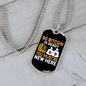 Bitcoin is Dead 1 Crypto Necklace Stainless Steel or 18k Gold Dog Tag 24" Chain-Express Your Love Gifts