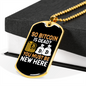 Bitcoin is Dead 1 Crypto Necklace Stainless Steel or 18k Gold Dog Tag 24" Chain-Express Your Love Gifts