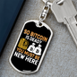 Bitcoin is Dead Crypto Keychain Stainless Steel or 18k Gold Dog Tag Keyring-Express Your Love Gifts