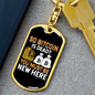 Bitcoin is Dead Crypto Keychain Stainless Steel or 18k Gold Dog Tag Keyring-Express Your Love Gifts