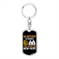 Bitcoin is Dead Crypto Keychain Stainless Steel or 18k Gold Dog Tag Keyring-Express Your Love Gifts