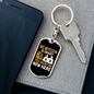 Bitcoin is Dead Crypto Keychain Stainless Steel or 18k Gold Dog Tag Keyring-Express Your Love Gifts