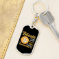 Bitcoin is For Smart People Crypto Keychain Stainless Steel or 18k Gold Dog Tag Keyring-Express Your Love Gifts