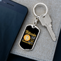 Bitcoin is For Smart People Crypto Keychain Stainless Steel or 18k Gold Dog Tag Keyring-Express Your Love Gifts