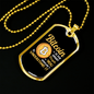 Bitcoin is For Smart People Crypto Necklace Stainless Steel or 18k Gold Dog Tag 24" Chain-Express Your Love Gifts