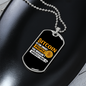 Bitcoin is For Smart People You Wouldn't Understand Crypto Necklace Stainless Steel or 18k Gold Dog Tag 24" Chain-Express Your Love Gifts