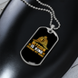 Bitcoin is King Change My Mind Crypto Necklace Stainless Steel or 18k Gold Dog Tag 24" Chain-Express Your Love Gifts