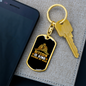 Bitcoin is King Chnage my Mind Crypto Keychain Stainless Steel or 18k Gold Dog Tag Keyring-Express Your Love Gifts