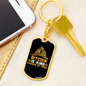 Bitcoin is King Chnage my Mind Crypto Keychain Stainless Steel or 18k Gold Dog Tag Keyring-Express Your Love Gifts