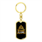 Bitcoin is King Chnage my Mind Crypto Keychain Stainless Steel or 18k Gold Dog Tag Keyring-Express Your Love Gifts