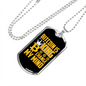 Bitcoin is King Crypto Necklace Stainless Steel or 18k Gold Dog Tag 24" Chain-Express Your Love Gifts