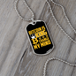 Bitcoin is King Crypto Necklace Stainless Steel or 18k Gold Dog Tag 24" Chain-Express Your Love Gifts