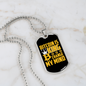 Bitcoin is King Crypto Necklace Stainless Steel or 18k Gold Dog Tag 24" Chain-Express Your Love Gifts