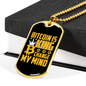 Bitcoin is King Crypto Necklace Stainless Steel or 18k Gold Dog Tag 24" Chain-Express Your Love Gifts
