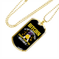 Bitcoin is The Answer Crypto Necklace Stainless Steel or 18k Gold Dog Tag 24" Chain-Express Your Love Gifts