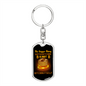 Bitcoin Itself Crypto Keychain Stainless Steel or 18k Gold Dog Tag Keyring-Express Your Love Gifts
