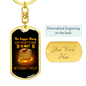 Bitcoin Itself Crypto Keychain Stainless Steel or 18k Gold Dog Tag Keyring-Express Your Love Gifts