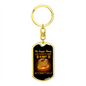 Bitcoin Itself Crypto Keychain Stainless Steel or 18k Gold Dog Tag Keyring-Express Your Love Gifts