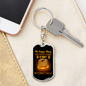 Bitcoin Itself Crypto Keychain Stainless Steel or 18k Gold Dog Tag Keyring-Express Your Love Gifts