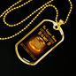 Bitcoin Itself Crypto Necklace Stainless Steel or 18k Gold Dog Tag 24" Chain-Express Your Love Gifts