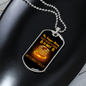 Bitcoin Itself Crypto Necklace Stainless Steel or 18k Gold Dog Tag 24" Chain-Express Your Love Gifts