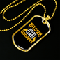Bitcoin Kiss My Class Goodbye Crypto Necklace Stainless Steel or 18k Gold Dog Tag 24" Chain-Express Your Love Gifts